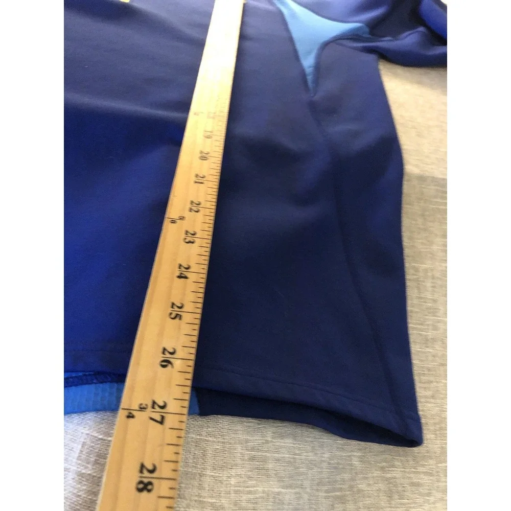 The North Face Shirt Large Blue 1/4 Zip Pullover Performance Stretch Activewear